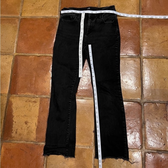 GAP Black Skinny Bootcut Crop Kick Jeans Size 28 Women’s - Picture 5 of 7